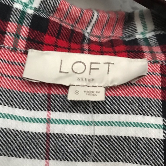 LOFT Plaid Pj’s Size:Small - Picture 2 of 3